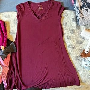 Arizona Burgundy T-Shorts Dress size XS